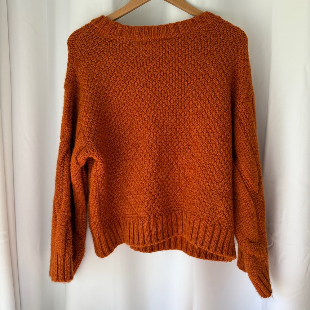 Maeve Boxy Cable Knit Sweater XS - Picture 4 of 15